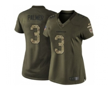 nike women nfl jerseys arizona cardinals #3 carson palmer army green[nike Limited Salute To Service]