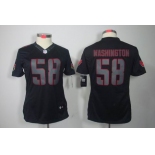 nike women nfl jerseys arizona cardinals #58 washington black[nike impact limited]