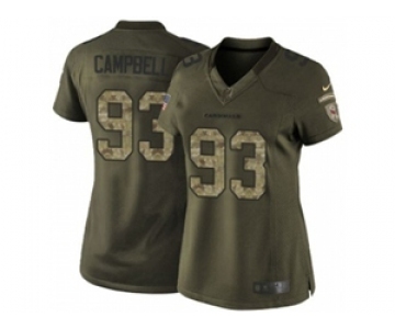 nike women nfl jerseys arizona cardinals #93 campbell army green[nike Limited Salute To Service]