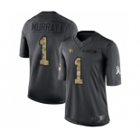 Youth Arizona Cardinals #1 Kyler Murray Limited Black 2016 Salute to Service Football Jersey