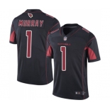 Youth Arizona Cardinals #1 Kyler Murray Limited Black Rush Vapor Untouchable Football Jersey