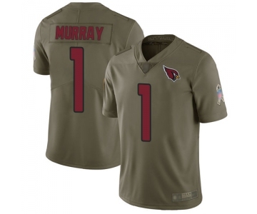 Youth Arizona Cardinals #1 Kyler Murray Limited Olive 2017 Salute to Service Football Jersey