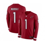 Youth Arizona Cardinals #1 Kyler Murray Limited Red Therma Long Sleeve Football Jersey