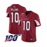 Youth Arizona Cardinals #10 Chad Williams Red Team Color Vapor Untouchable Limited Player 100th Season Football Jersey