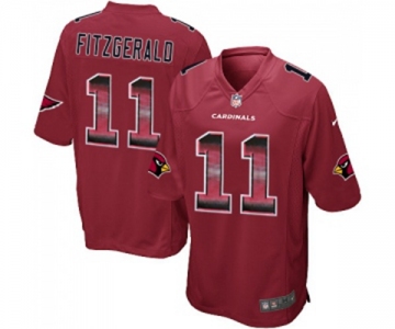 Youth Arizona Cardinals #11 Larry Fitzgerald Limited Red Strobe Football Jersey