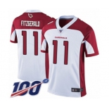 Youth Arizona Cardinals #11 Larry Fitzgerald White Vapor Untouchable Limited Player 100th Season Football Jersey