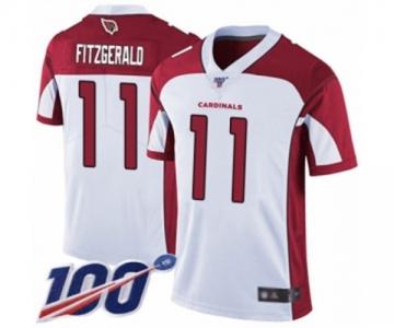 Youth Arizona Cardinals #11 Larry Fitzgerald White Vapor Untouchable Limited Player 100th Season Football Jersey