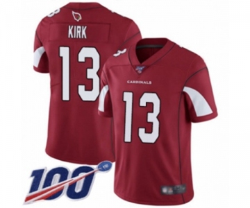 Youth Arizona Cardinals #13 Christian Kirk Red Team Color Vapor Untouchable Limited Player 100th Season Football Jersey