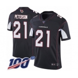 Youth Arizona Cardinals #21 Patrick Peterson Black Alternate Vapor Untouchable Limited Player 100th Season Football Jersey