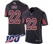 Youth Arizona Cardinals #22 T. J. Logan Limited Black Rush Vapor Untouchable 100th Season Football Jersey