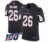 Youth Arizona Cardinals #26 Brandon Williams Black Alternate Vapor Untouchable Limited Player 100th Season Football Jersey