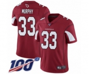 Youth Arizona Cardinals #33 Byron Murphy Red Team Color Vapor Untouchable Limited Player 100th Season Football Jersey