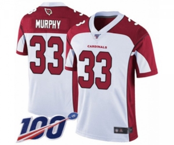 Youth Arizona Cardinals #33 Byron Murphy White Vapor Untouchable Limited Player 100th Season Football Jersey