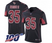 Youth Arizona Cardinals #35 D.J. Swearinger SR Limited Black Rush Vapor Untouchable 100th Season Football Jersey