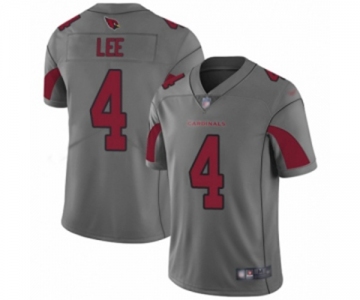 Youth Arizona Cardinals #4 Andy Lee Limited Silver Inverted Legend Football Jersey