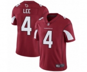 Youth Arizona Cardinals #4 Andy Lee Red Team Color Vapor Untouchable Limited Player Football Jersey