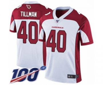 Youth Arizona Cardinals #40 Pat Tillman White Vapor Untouchable Limited Player 100th Season Football Jersey