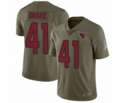 Youth Arizona Cardinals #41 Kenyan Drake Limited Olive 2017 Salute to Service Football Jersey