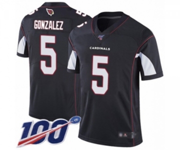 Youth Arizona Cardinals #5 Zane Gonzalez Black Alternate Vapor Untouchable Limited Player 100th Season Football Jersey