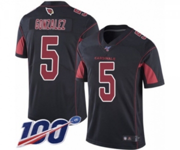 Youth Arizona Cardinals #5 Zane Gonzalez Limited Black Rush Vapor Untouchable 100th Season Football Jersey