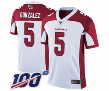 Youth Arizona Cardinals #5 Zane Gonzalez White Vapor Untouchable Limited Player 100th Season Football Jersey