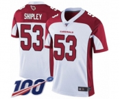 Youth Arizona Cardinals #53 A.Q. Shipley White Vapor Untouchable Limited Player 100th Season Football Jersey