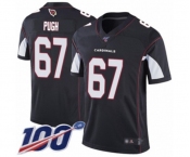 Youth Arizona Cardinals #67 Justin Pugh Black Alternate Vapor Untouchable Limited Player 100th Season Football Jersey