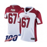 Youth Arizona Cardinals #67 Justin Pugh White Vapor Untouchable Limited Player 100th Season Football Jersey