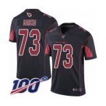 Youth Arizona Cardinals #73 Max Garcia Limited Black Rush Vapor Untouchable 100th Season Football Jersey