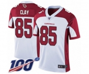 Youth Arizona Cardinals #85 Charles Clay White Vapor Untouchable Limited Player 100th Season Football Jersey