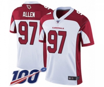 Youth Arizona Cardinals #97 Zach Allen White Vapor Untouchable Limited Player 100th Season Football Jersey