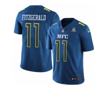 Youth Nike Arizona Cardinals #11 Larry Fitzgerald Limited Blue 2017 Pro Bowl NFL Jersey