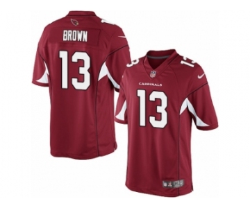 Youth Nike Arizona Cardinals #13 Jaron Brown Limited Red Team Color NFL Jersey