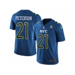 Youth Nike Arizona Cardinals #21 Patrick Peterson Limited Blue 2017 Pro Bowl NFL Jersey