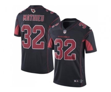 Youth Nike Arizona Cardinals #32 Tyrann Mathieu Black Stitched NFL Limited Rush Jersey