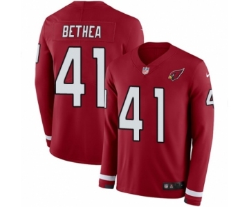 Youth Nike Arizona Cardinals #41 Antoine Bethea Limited Red Therma Long Sleeve NFL Jersey