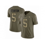 Youth Nike Arizona Cardinals #5 Drew Stanton Limited Olive Camo 2017 Salute to Service NFL Jersey