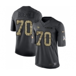 Youth Nike Arizona Cardinals #70 Evan Boehm Limited Black 2016 Salute to Service NFL Jersey