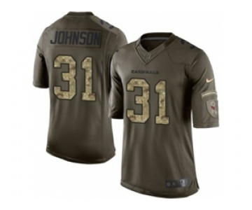 nike youth fl jerseys arizona cardinals #31 johnson army green[nike Limited Salute To Service][johnson]