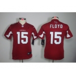 nike youth nfl jerseys arizona cardinals #15 floyd red[nike]