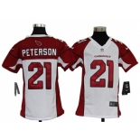 nike youth nfl jerseys arizona cardinals #21 peterson white[nike]