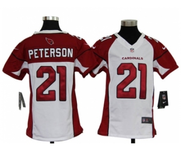 nike youth nfl jerseys arizona cardinals #21 peterson white[nike]