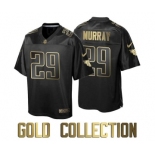 Men Tennessee Titans #29 Demarco Murray Gold Collection Black Jersey