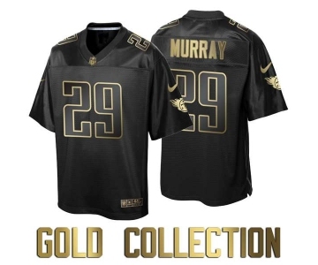 Men Tennessee Titans #29 Demarco Murray Gold Collection Black Jersey