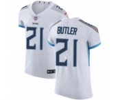 Men's Nike Tennessee Titans #21 Malcolm Butler White Vapor Untouchable Elite Player NFL Jersey