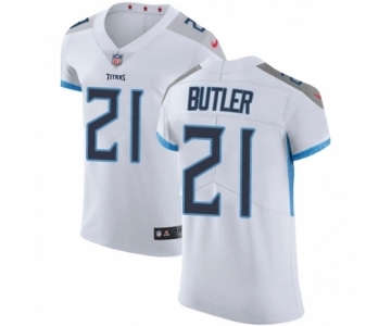 Men's Nike Tennessee Titans #21 Malcolm Butler White Vapor Untouchable Elite Player NFL Jersey