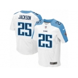 Men's Nike Tennessee Titans #25 Adoree' Jackson Elite White NFL Jersey