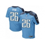 Men's Nike Tennessee Titans #26 Logan Ryan Elite Light Blue Team Color NFL Jersey