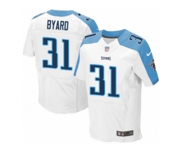 Men's Nike Tennessee Titans #31 Kevin Byard Elite White NFL Jersey