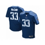 Men's Nike Tennessee Titans #33 Brice McCain Elite Navy Blue Alternate NFL Jersey